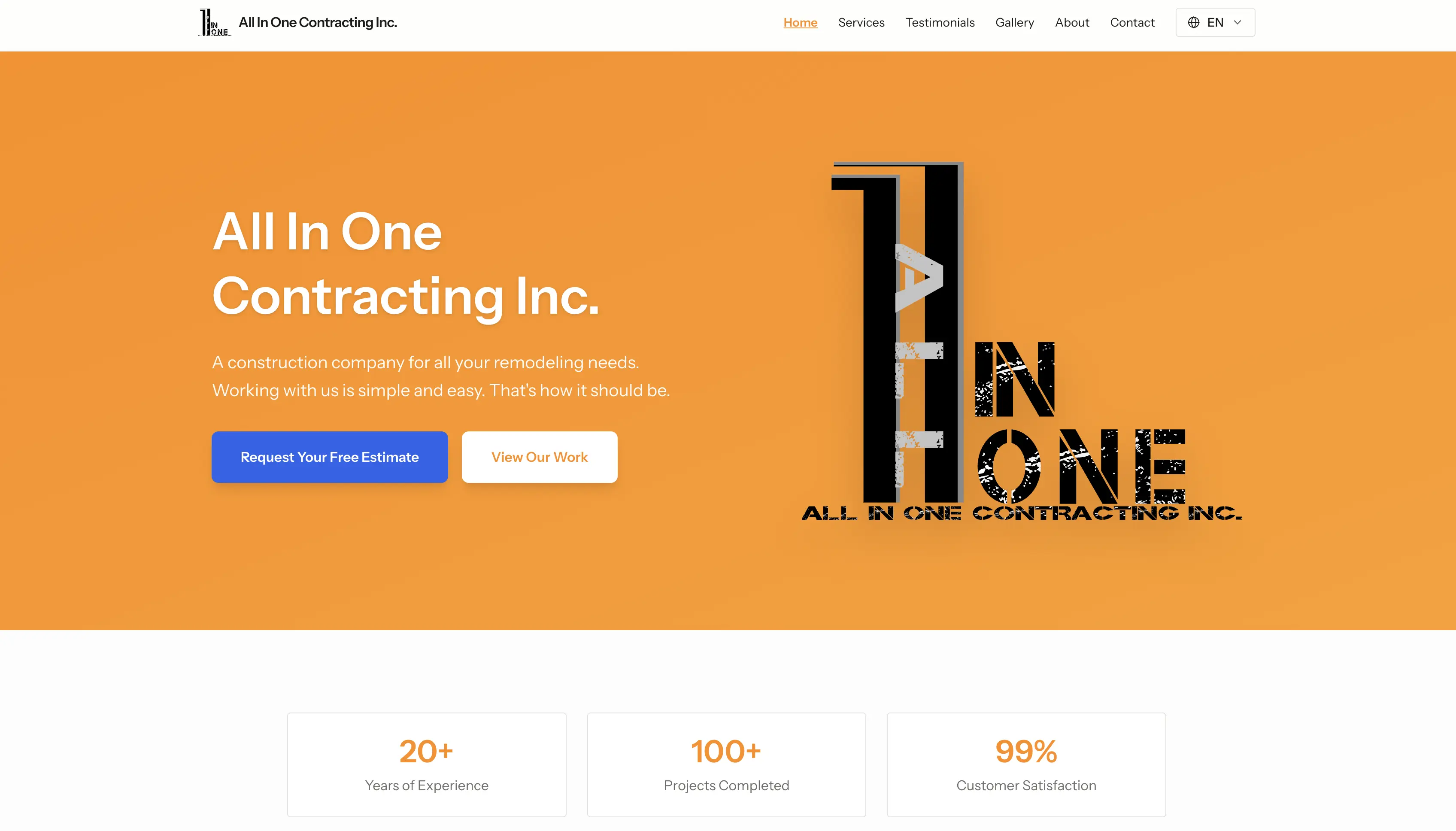 Construction Business Website